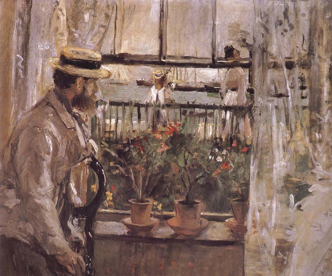 Berthe Morisot The man at the Huaiter Island